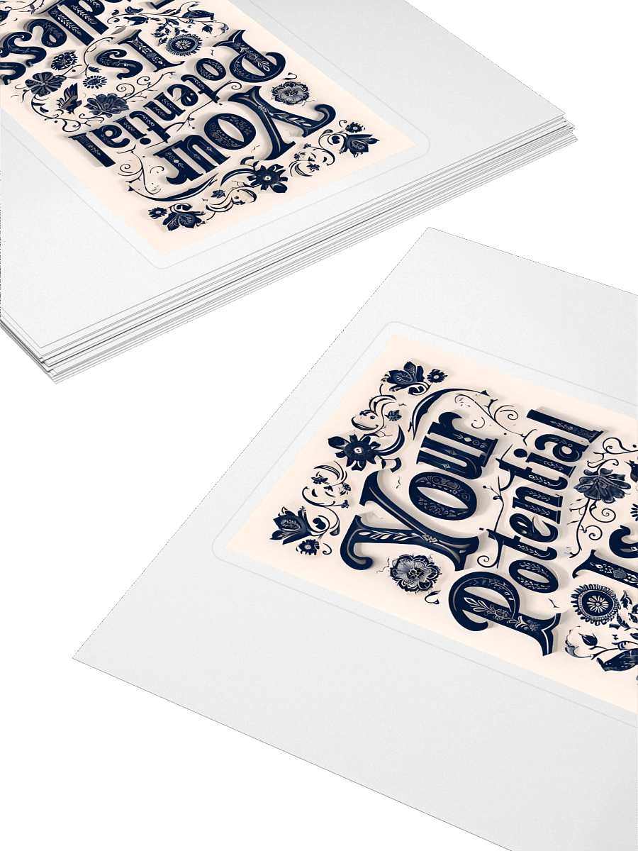 Your Potential Is Endless – Motivational Typography Sticker product image (4)