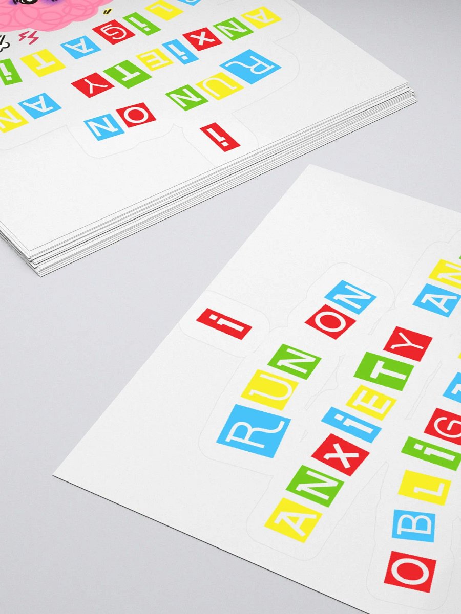I Run On Anxiety And Obligation Sticker product image (10)