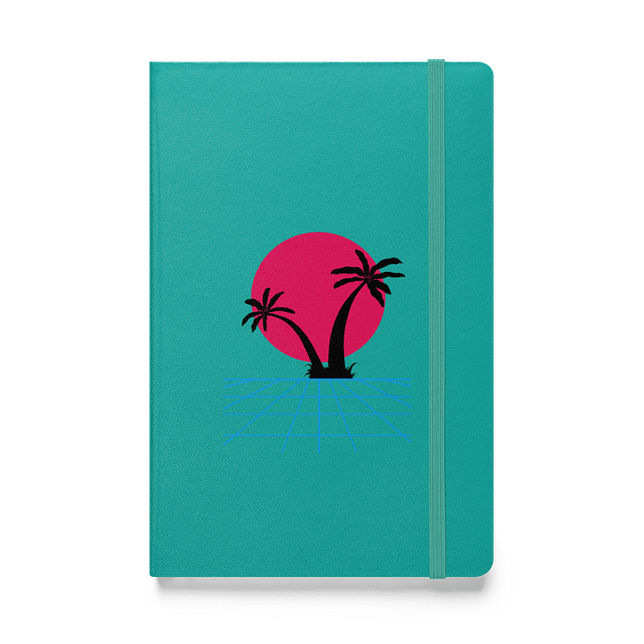 Retro Sunset Hardcover Notebook product image (1)