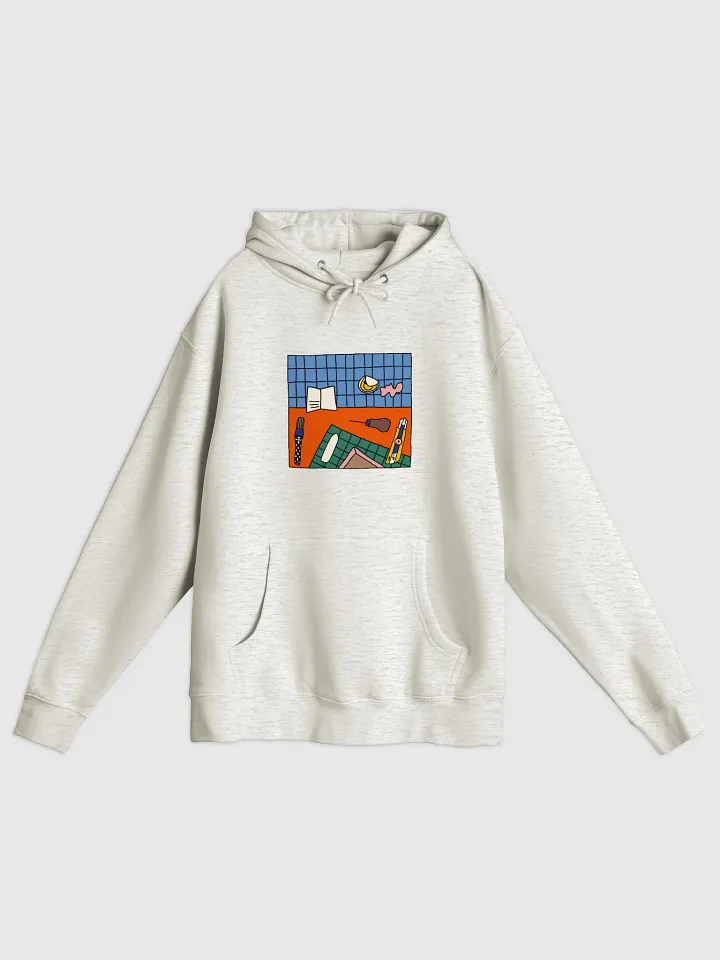 Bookbinding Desk Hoodie - Oatmeal Heather product image (1)
