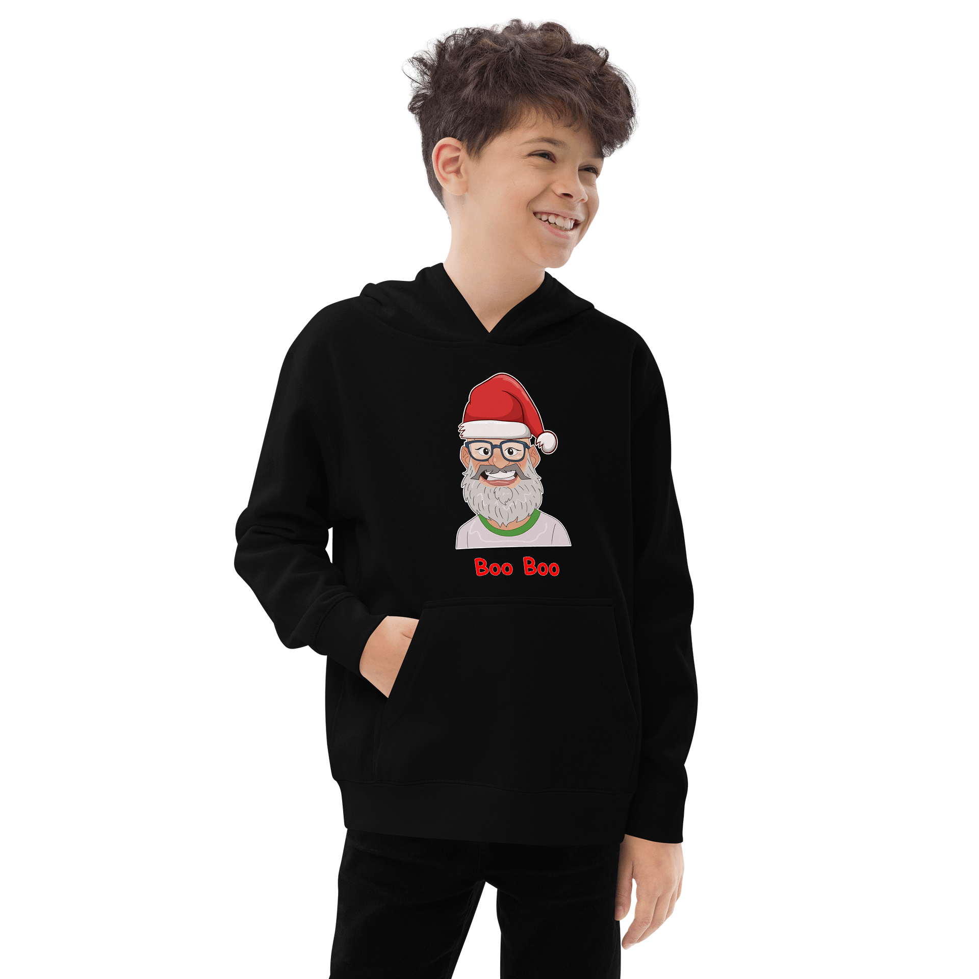 Kids Santa Boo Boo Pullover Hoodie product image (2)