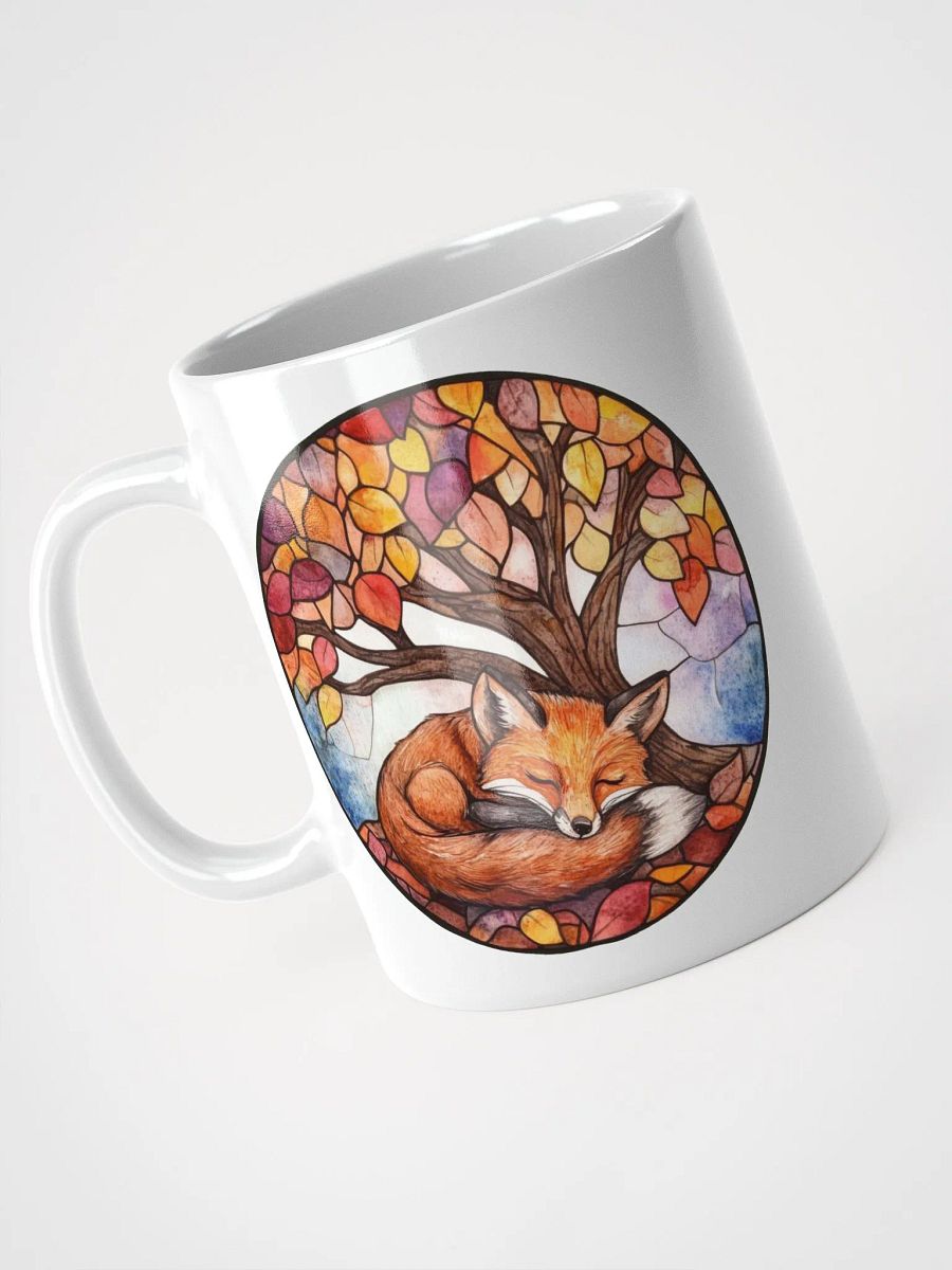 Sleeping Fox Stained Glass Mug product image (7)