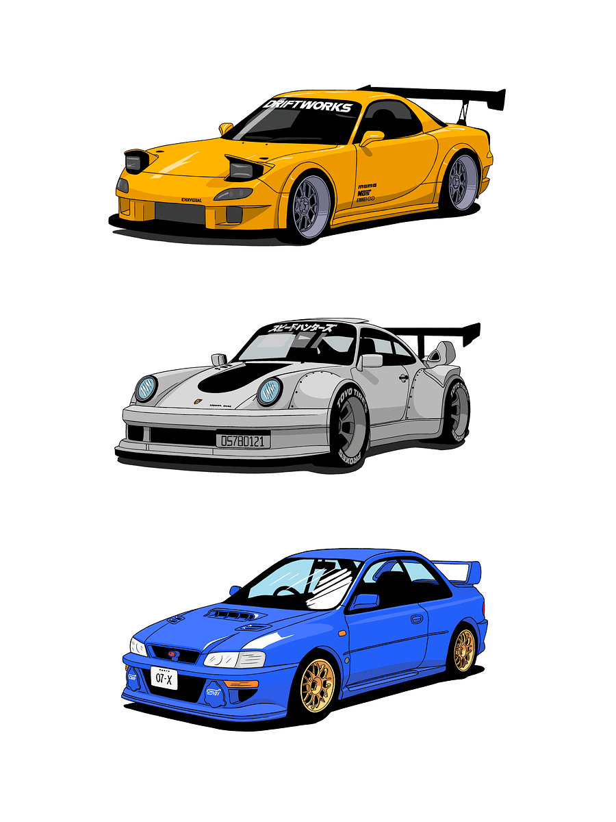 Mazda x Porsche x Subaru Set x3 product image (1)
