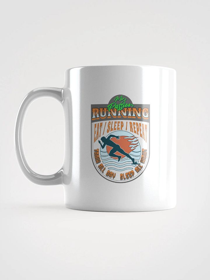 My Passion Running Shield Mug product image (1)
