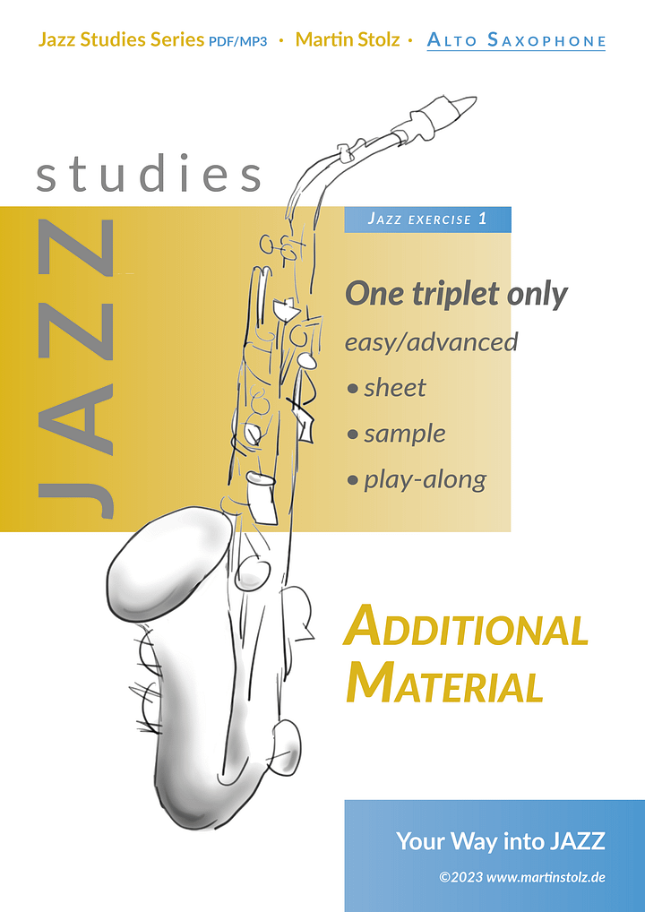 One Triplet only - Alto Saxophone (Exercise 1 Jazz Studies) product image (1)