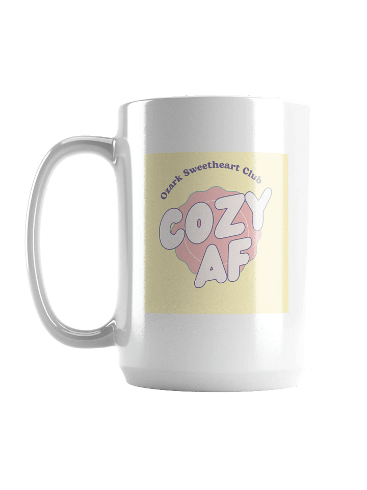 Cozy AF White Glossy Mug product image (1)