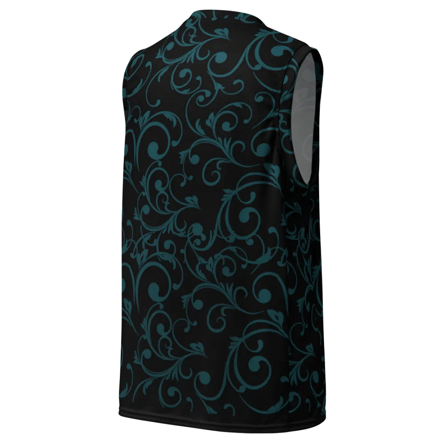 Dark Teal Basketball Jersey product image (9)