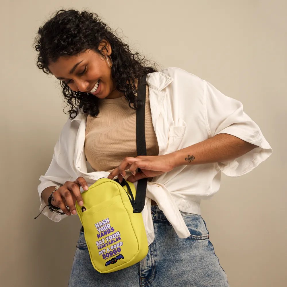Wash Your Hands, Eat your Veggies, Pet a Doggo (Instinct Crossbody Bag) product image (12)