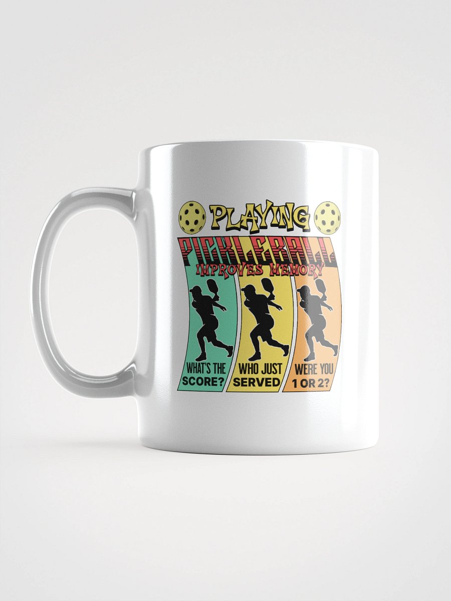 Playing Pickleball Improves Memory Ribbon Mug product image (1)