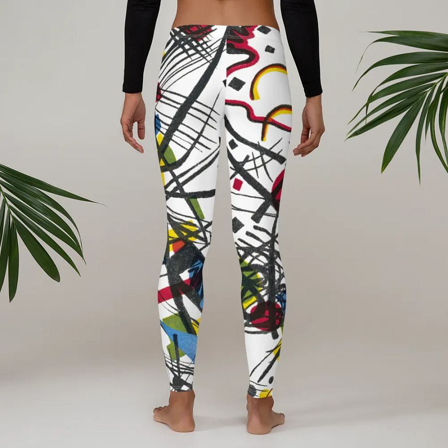 Abstract Lithographic Pattern Design leggings - V3 product image (3)
