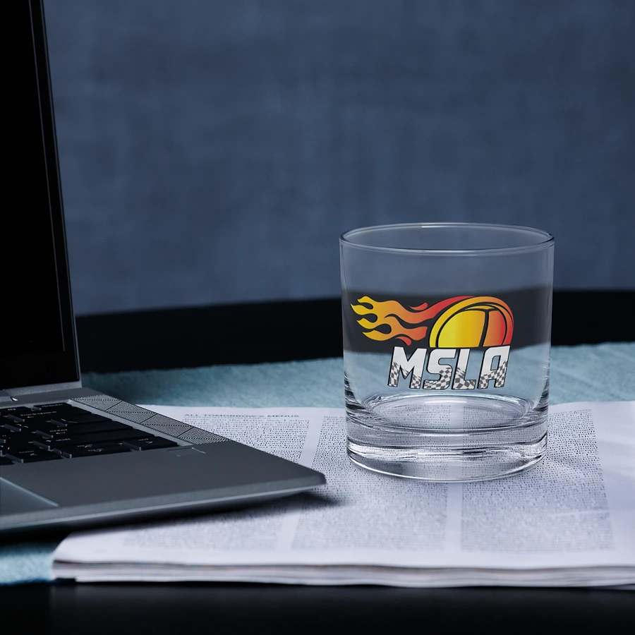 MSLA Logo Rocks Glass product image (4)