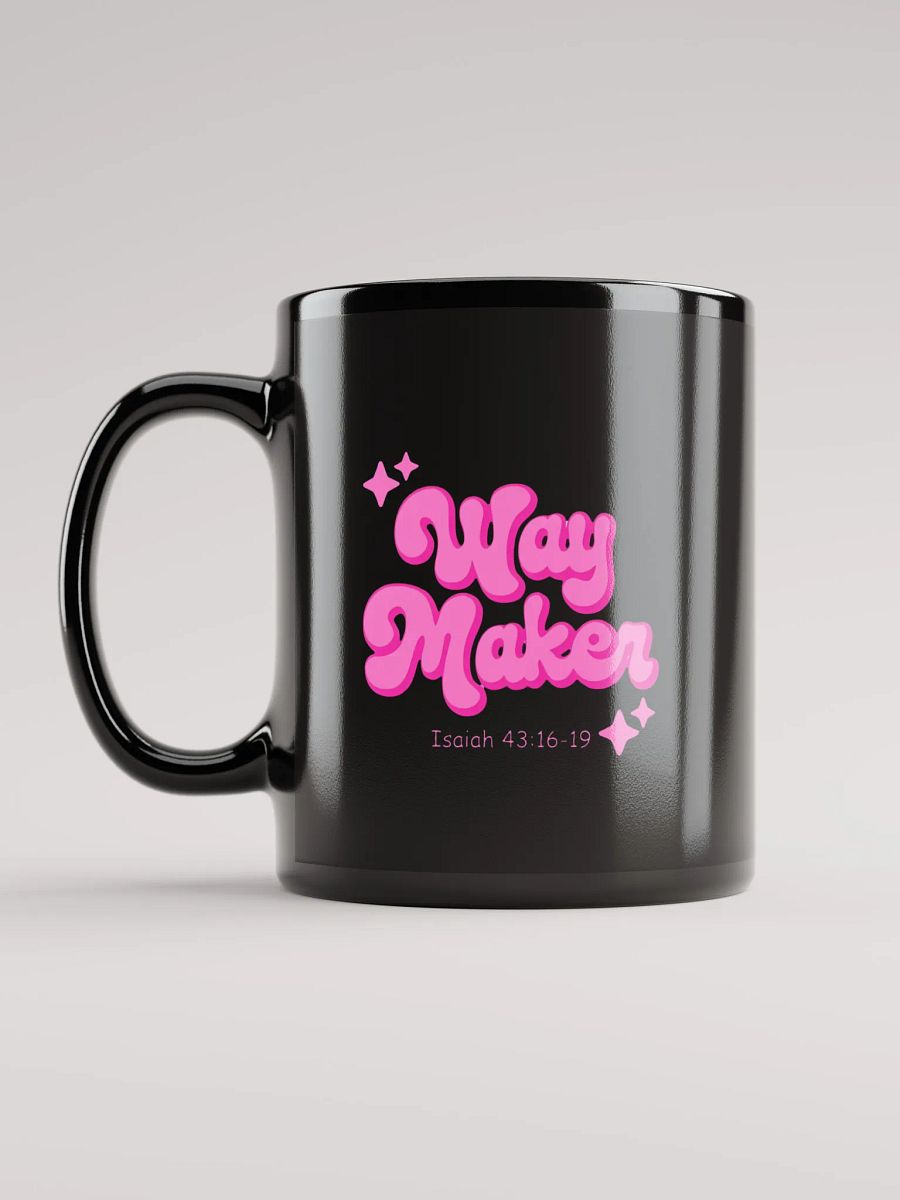 Way Maker Black Glossy Mug product image (12)