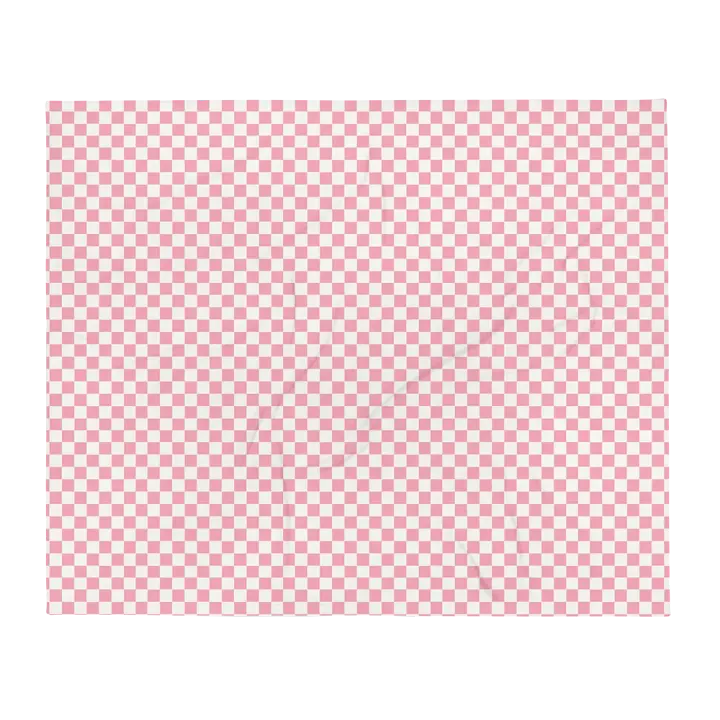 Pink Checkered Blanket product image (1)
