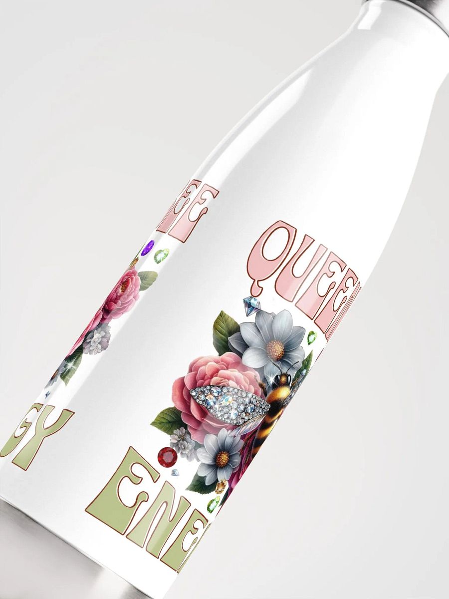 Queen Bee Stainless Steel Water Bottle | Floral Bee Design product image (5)
