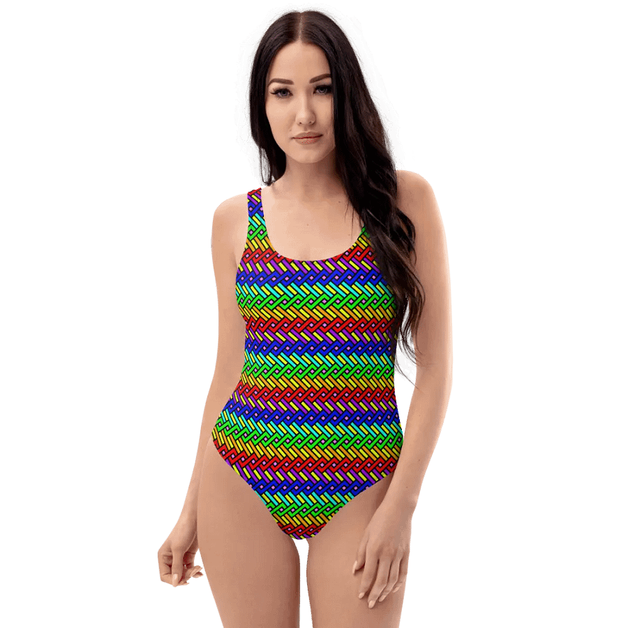 Geometric One-Piece Swimsuit product image (1)