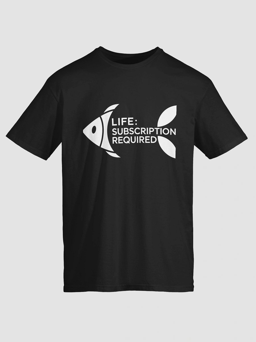 Life: Subscription Required Fish Graphic T-Shirt product image (24)