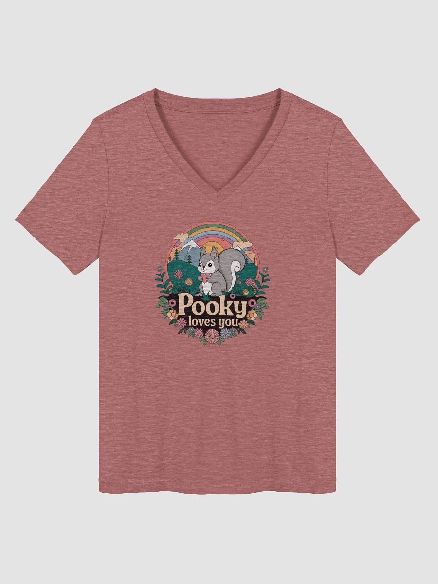 Chic Comfort V-Neck Tee Pooky Loves You retro 70s product image (1)