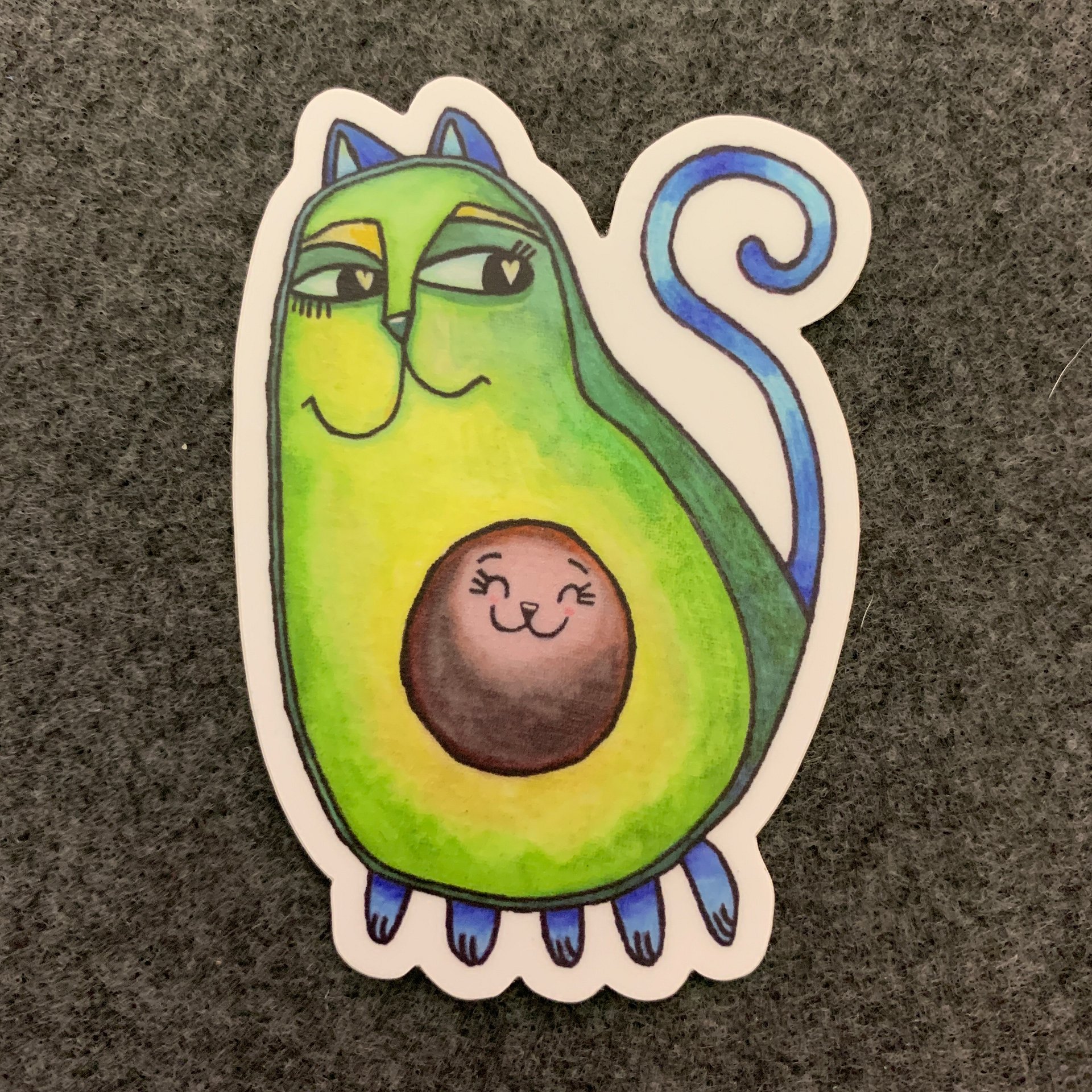 Avo-cat-o Sticker product image (1)