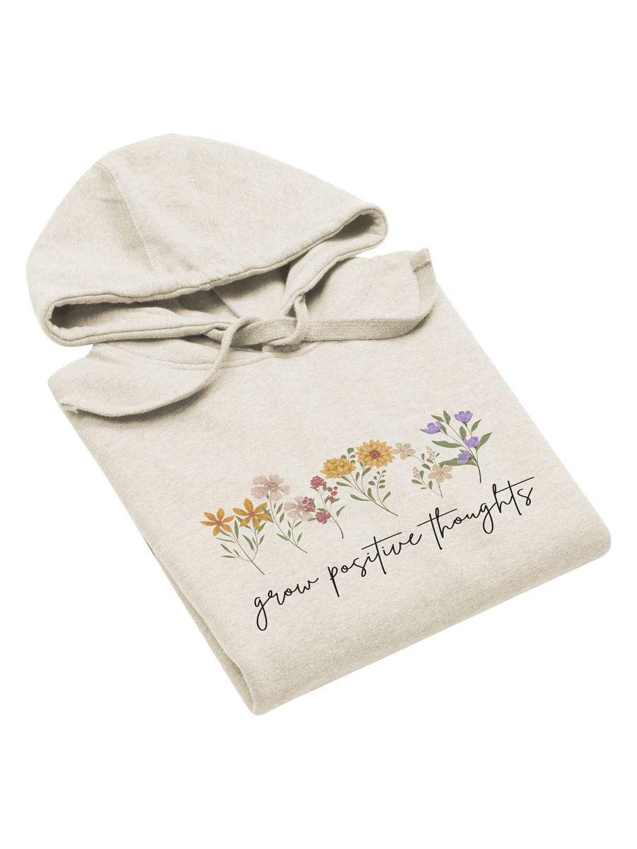 Grow Positive Thoughts Floral Hoodie product image (14)