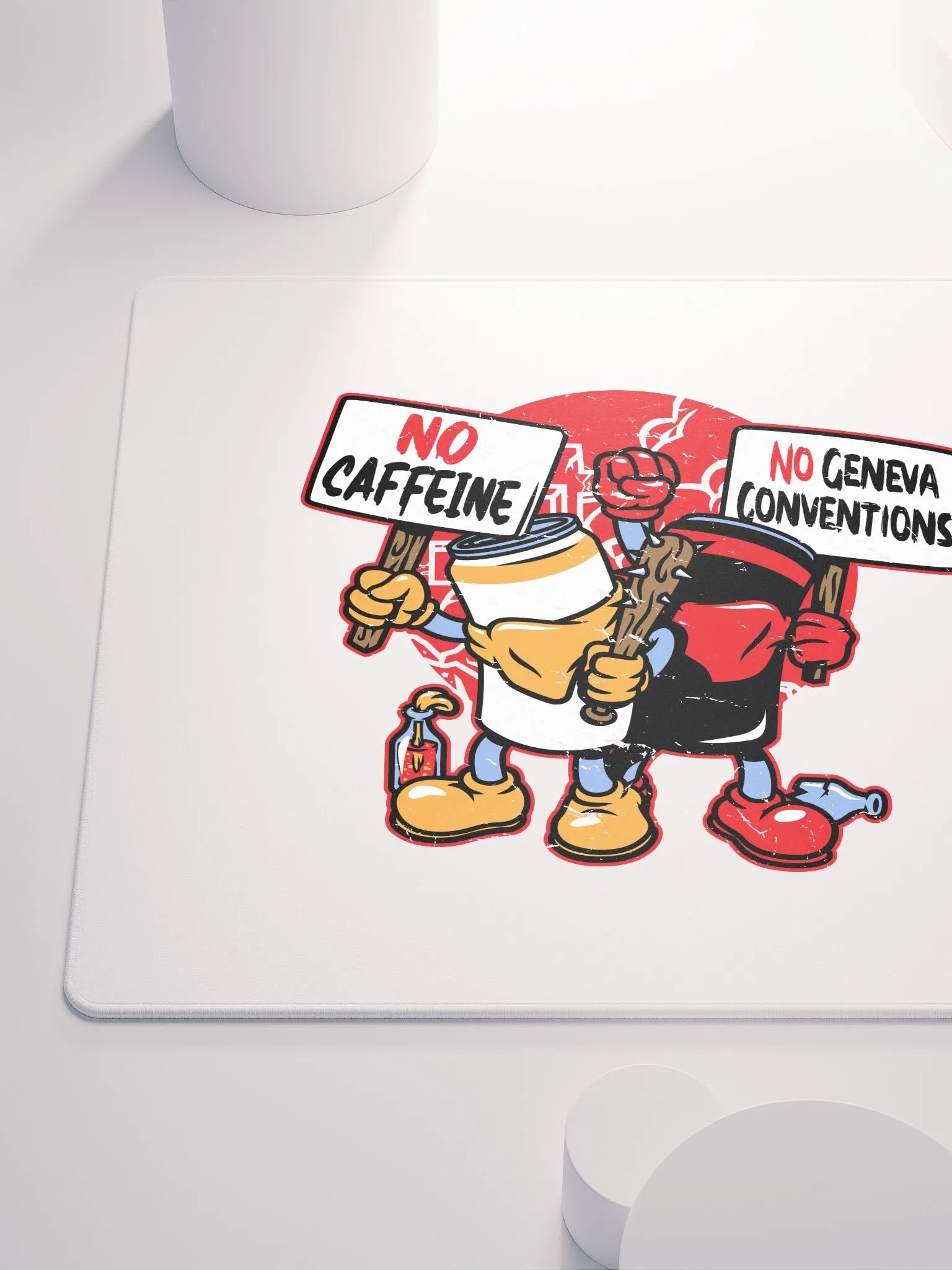 No Caffeine No Geneva Conventions Mousepad product image (6)