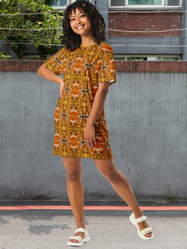 Brown African Inspired T-Shirt Dress product image (1)