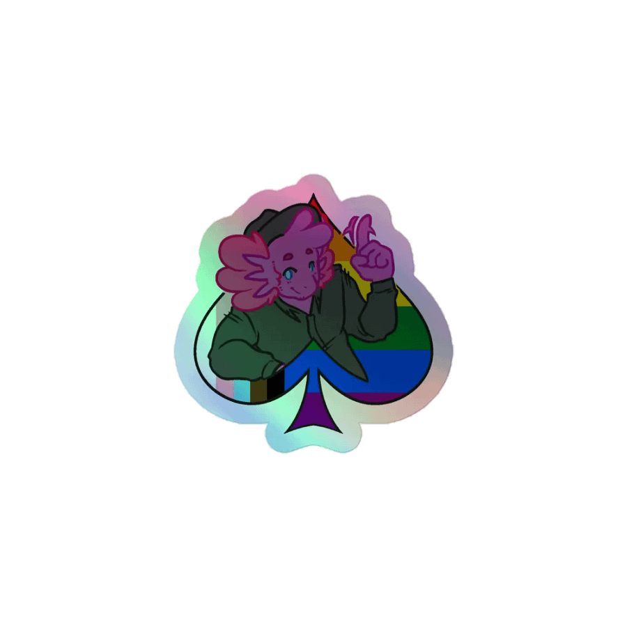 Pride in Spades | Kiss-Cut Holo Sticker product image (1)