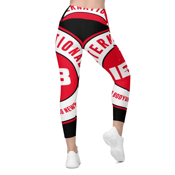 IFBNewsfeed.Org's All-Over Print Crossover Leggings with Pockets product image (2)