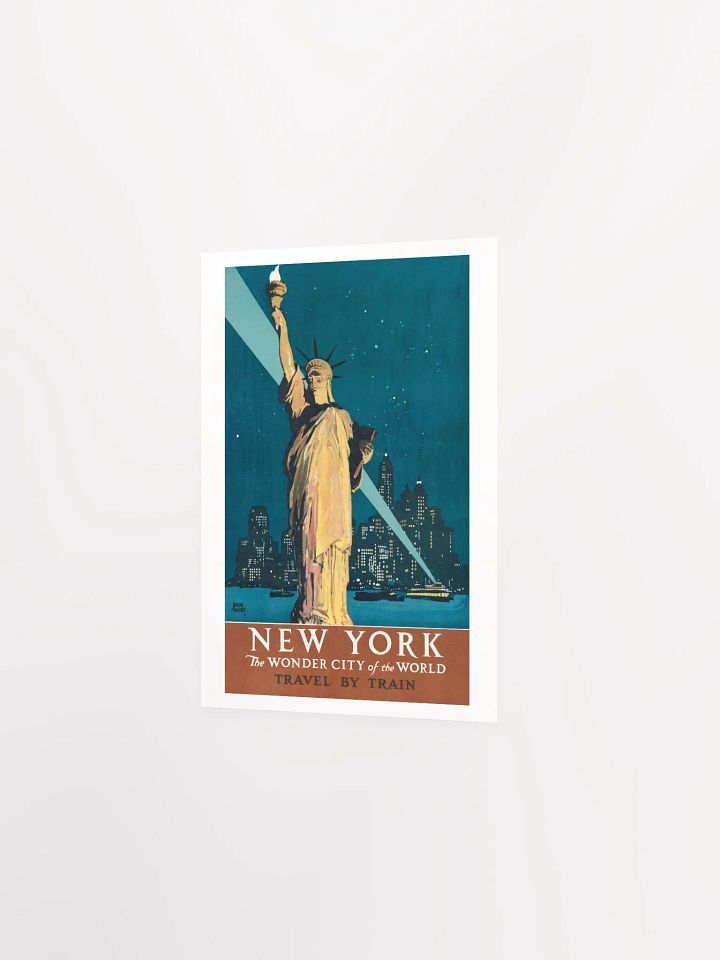 Vintage New York Travel by Train Poster Print product image (5)