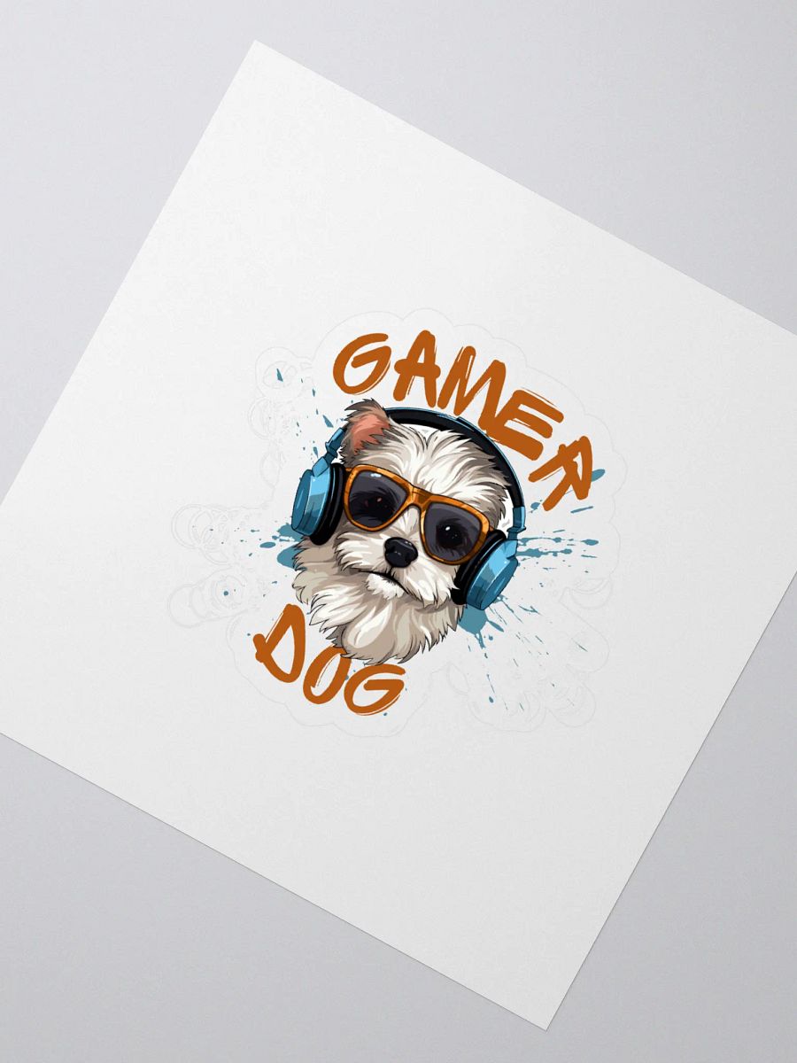 Gamer Dog Vinyl Stickers product image (2)