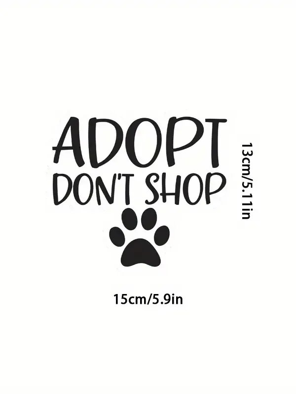 Adopt don't shop sticker product image (1)