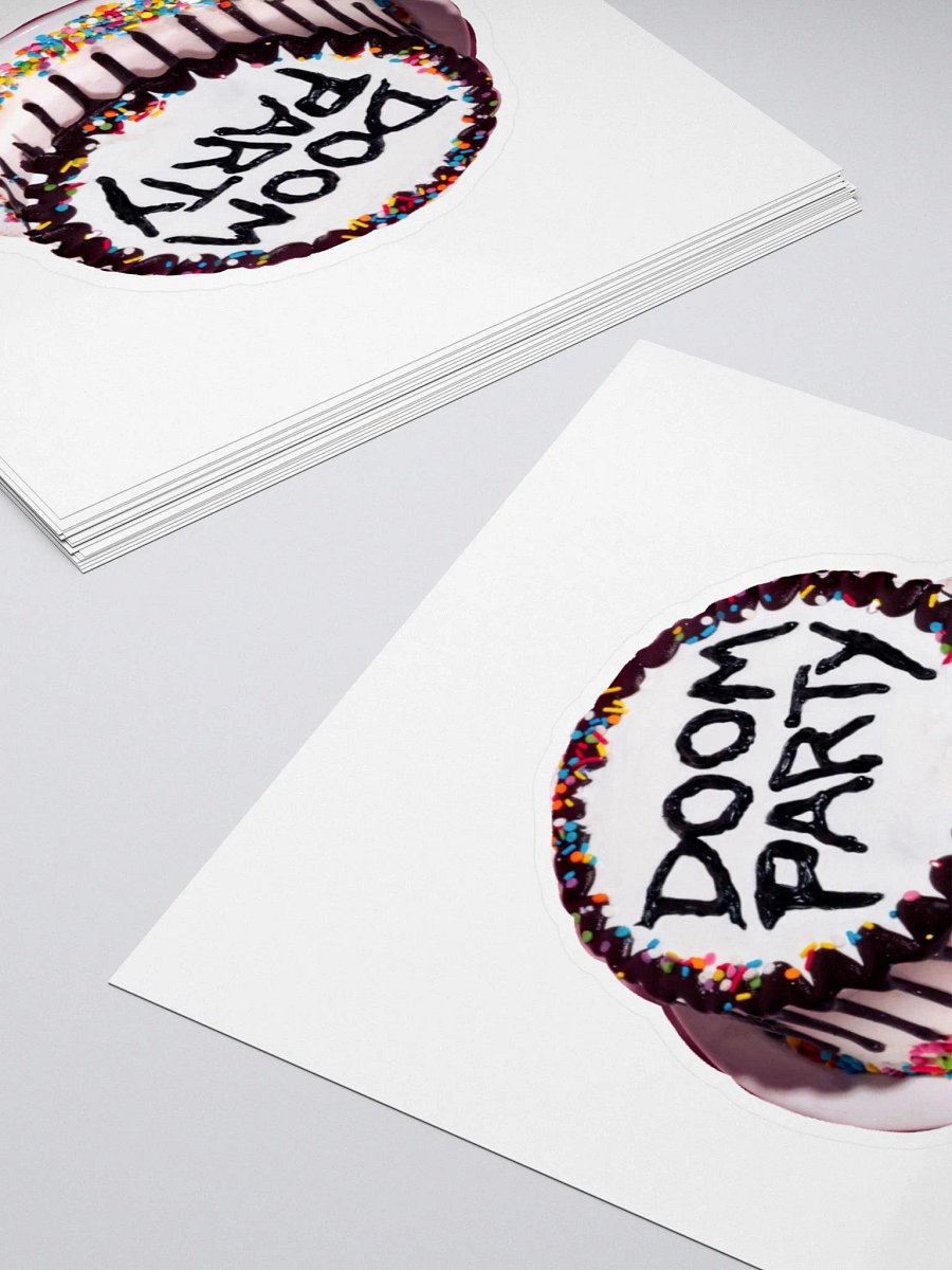 Doom Party Cake Full Color Sticker product image (4)