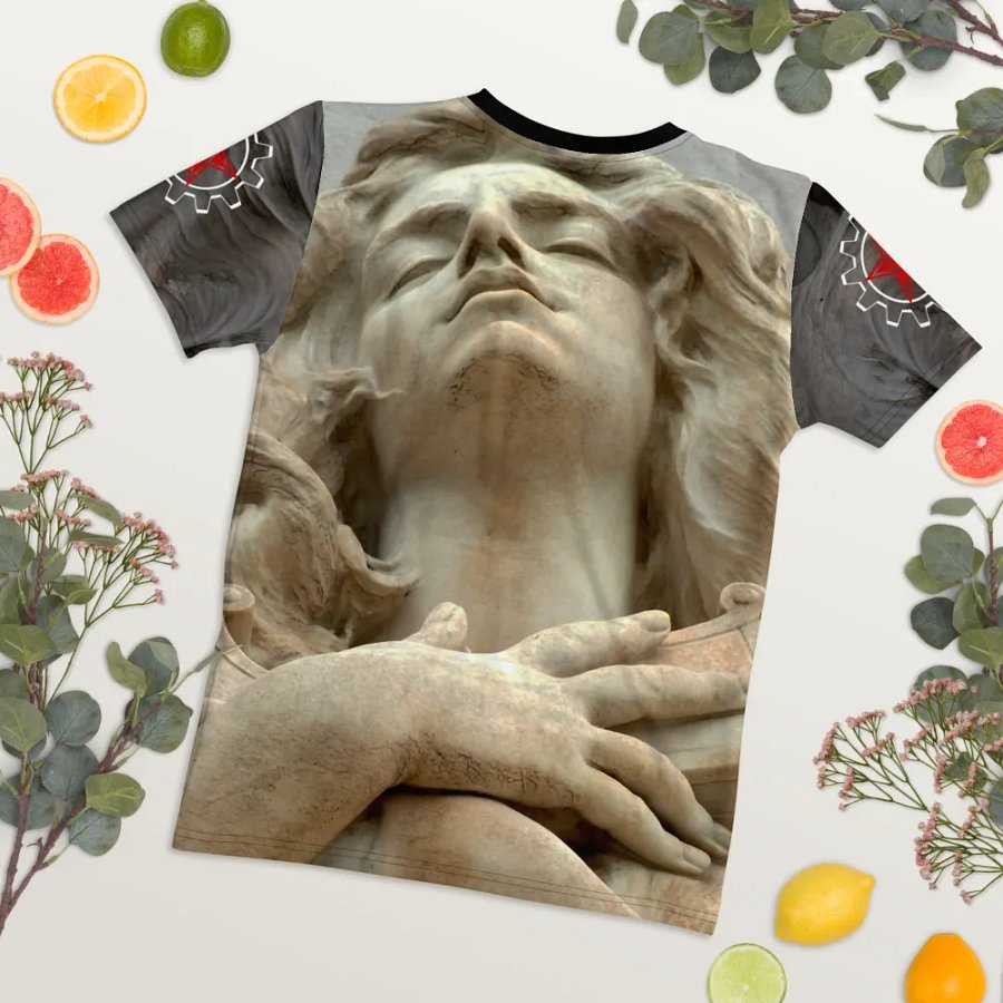 With The Hand On My Cross I Ladies Tee product image (5)