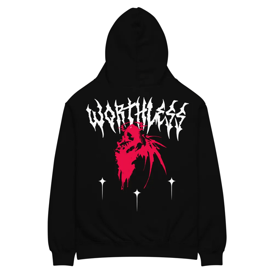 Worthless - Felpa con logo bianco e rosso product image (4)