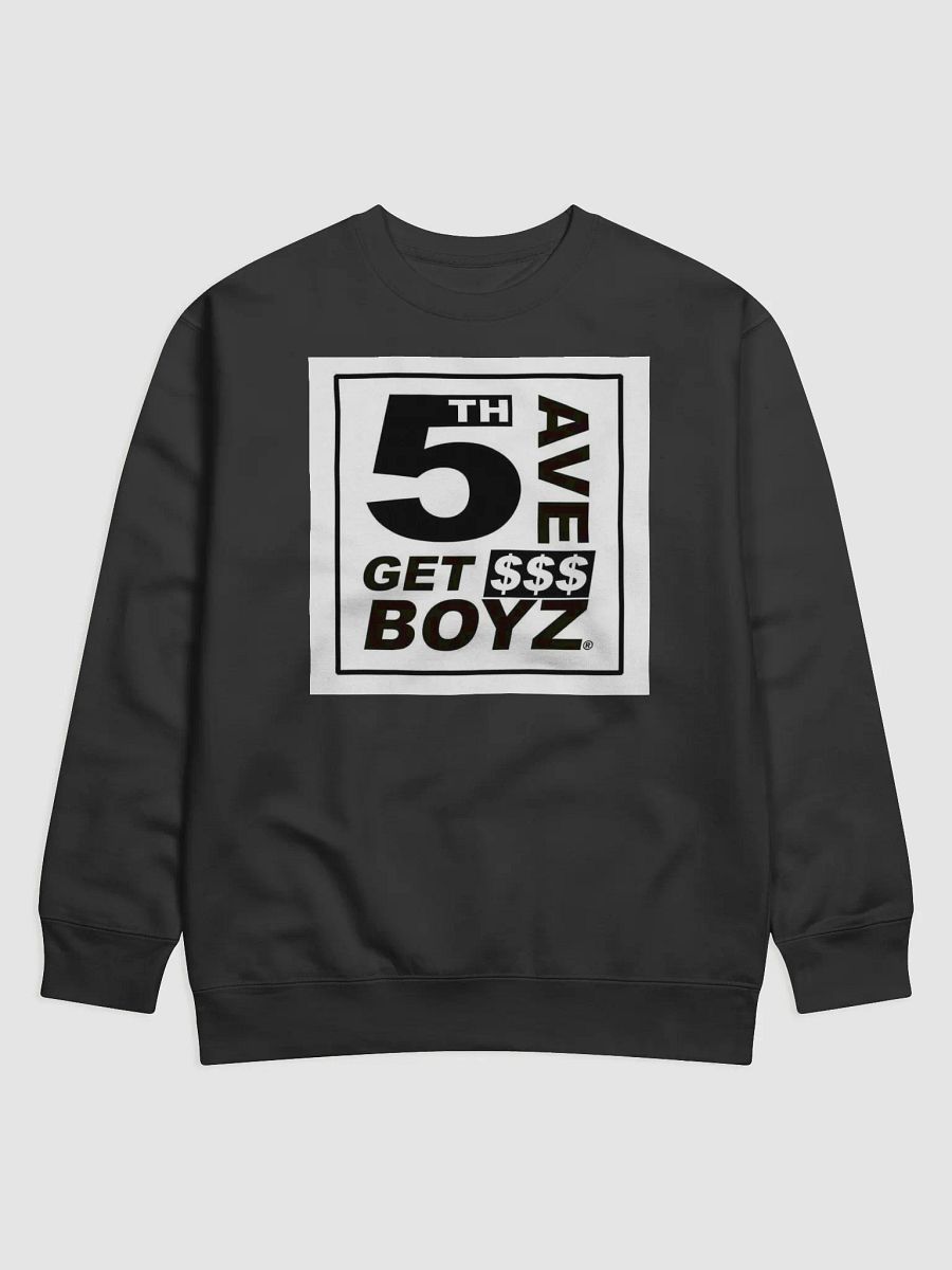 5th Ave Get $$$ BOYZ Crew Sweater Black product image (1)