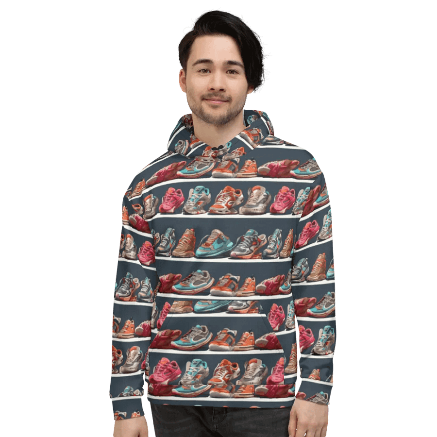 Sneakers Pattern All Over Print Hoodie product image (6)