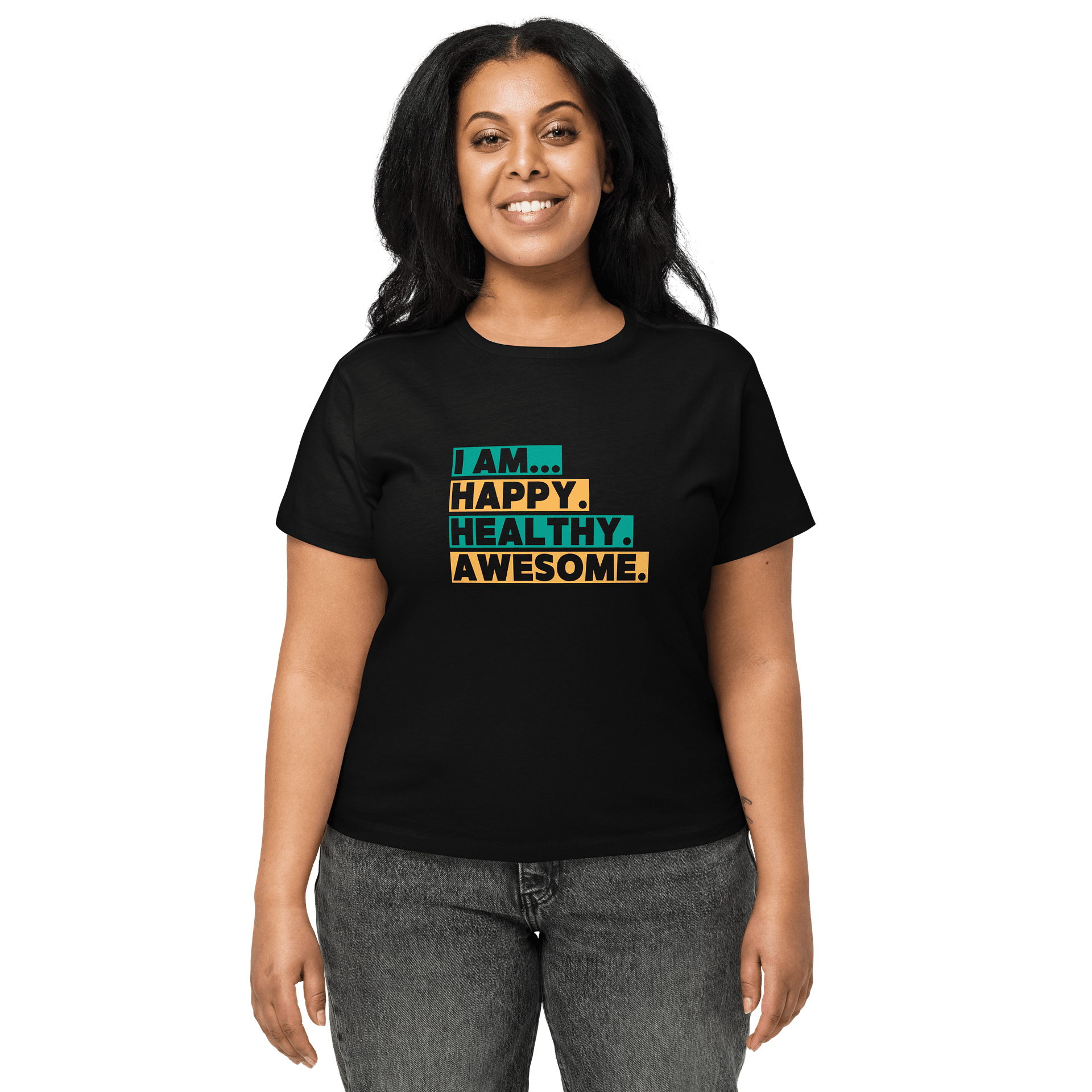 Happy, Healthy Women's High Waisted T-shirt product image (1)
