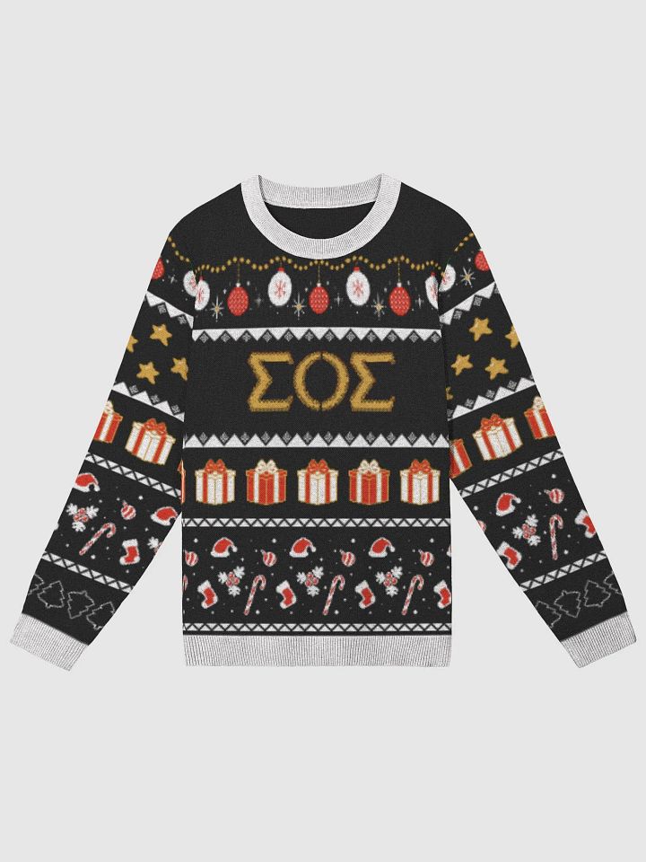 S.O.S. Knitted Crewneck Sweater Classic Fit by Knitwise product image (1)
