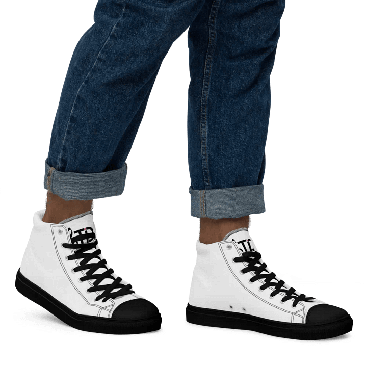 TDS Music Emblem Men's High Top Canvas Shoes product image (1)