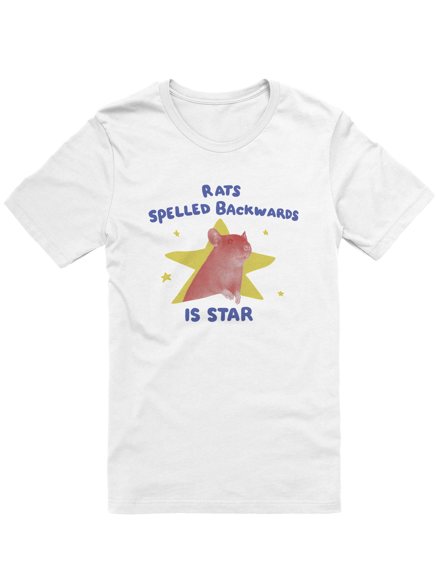Rats Spelled Backwards Is Star Graphic T-Shirt | Cute Rat Star Tee product image (25)