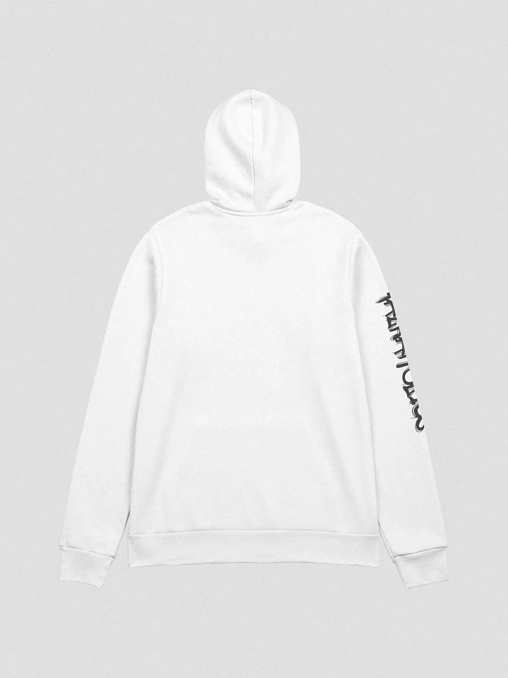 T4P Hoodie, White/Black (Bella+Canvas Supersoft) product image (2)