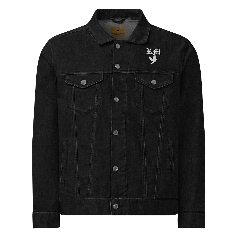 Black /Grey Jean Jacket by Rageren Ministries product image (1)