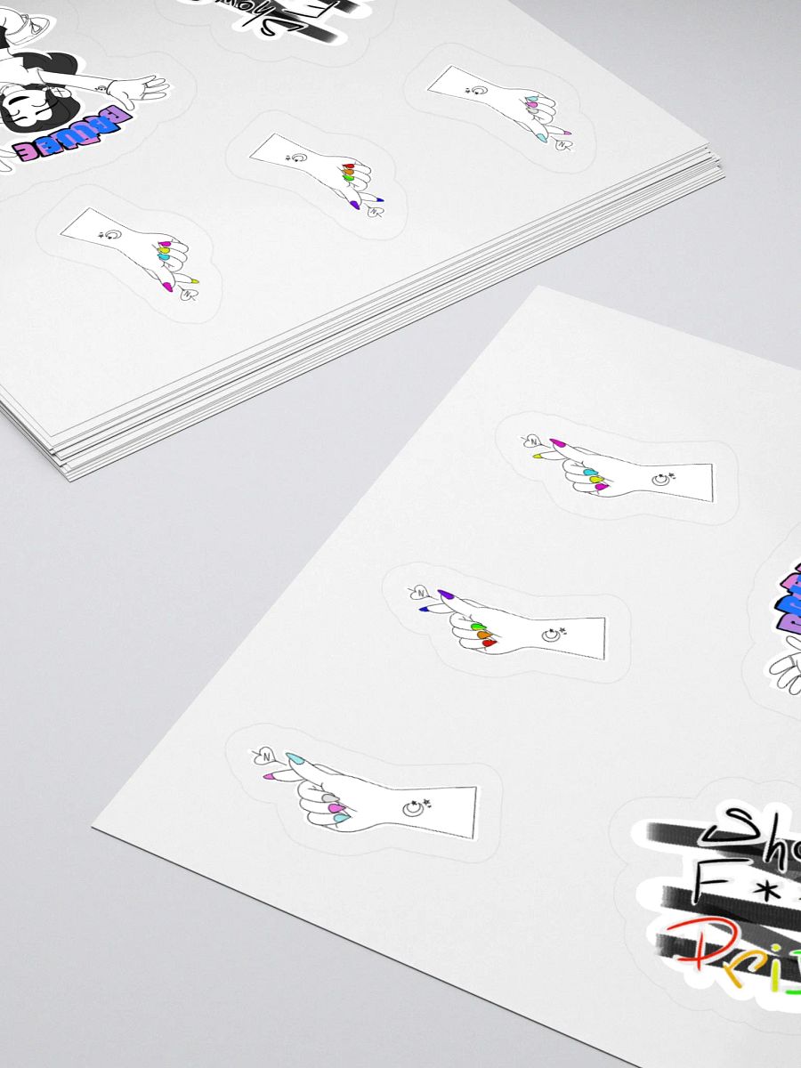 Dia-BI-lical Nails: Loud & Proud Sticker Sheet product image (7)