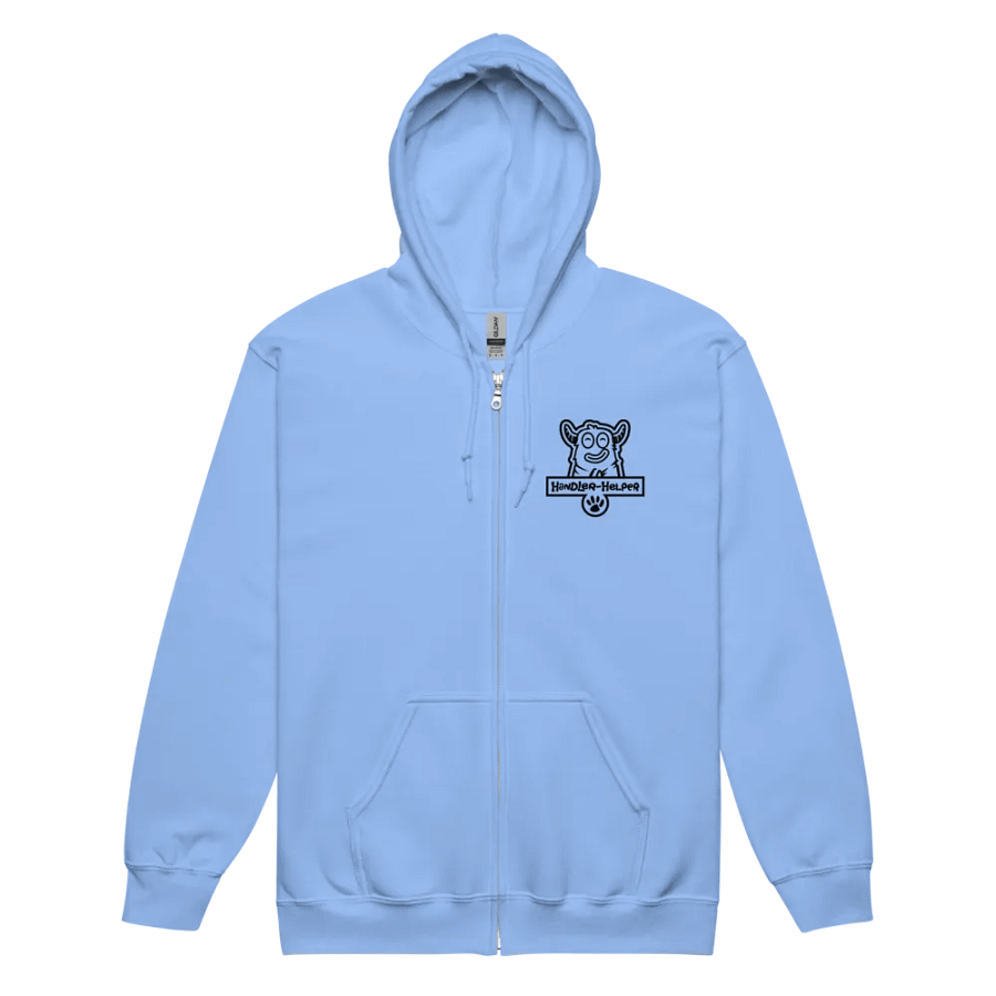 Handler-Helper Single Color Logo (Black on Light) Zip-up Hoodie product image (2)