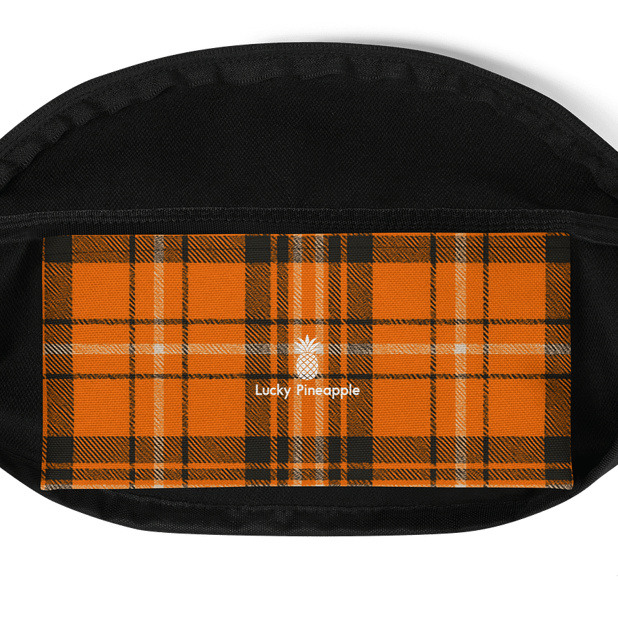 Orange Plaid Fanny Pack (Waist Bag) product image (4)