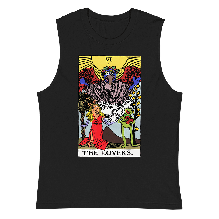 Piggy and Kermit Lovers Tarot Card Tank product image (2)