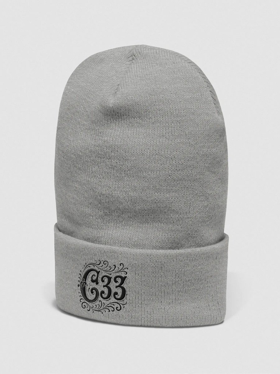 C33 Vintage Embroidered Blackout Beanie product image (13)
