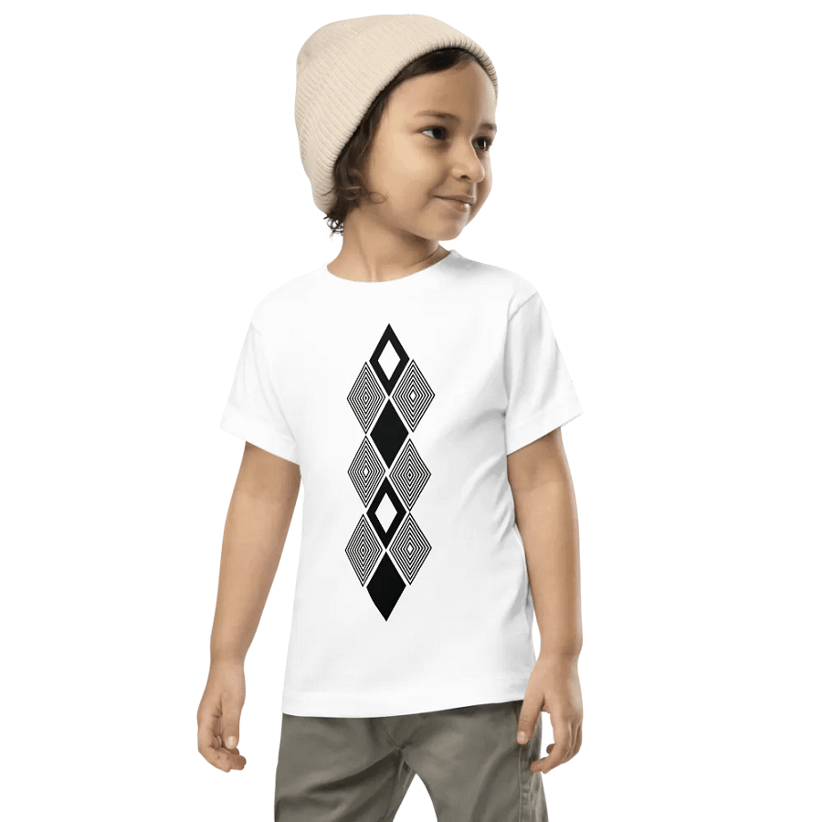 Black and white triangle design Toddler T-Shirt product image (7)