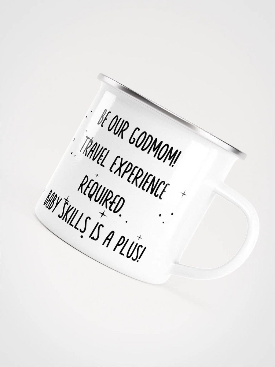 Camping Godmother-To-Be Proposal Gift - Camping gear Enamel Mug product image (7)