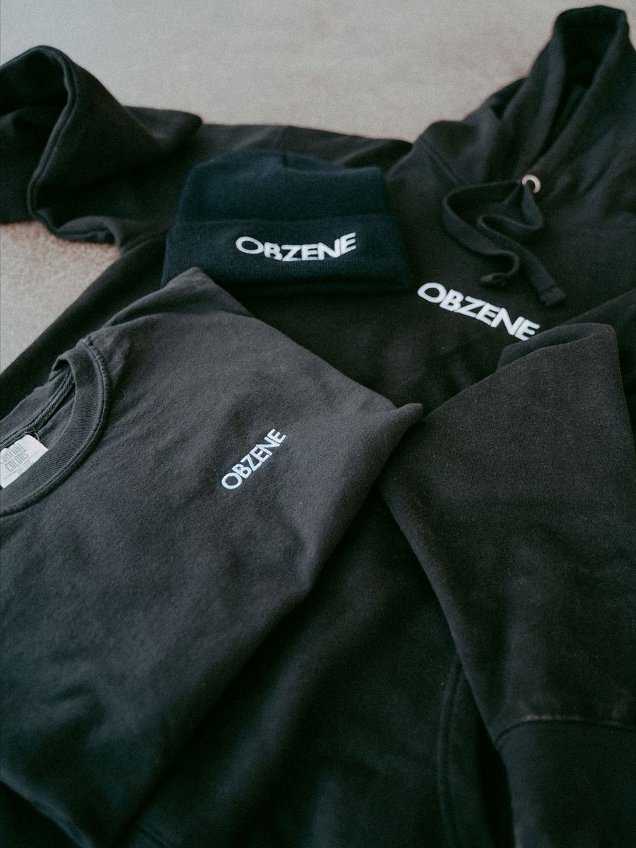 The Minimalist Hoodie - BLACK HOODIE EMBROIDERED LOGO product image (5)