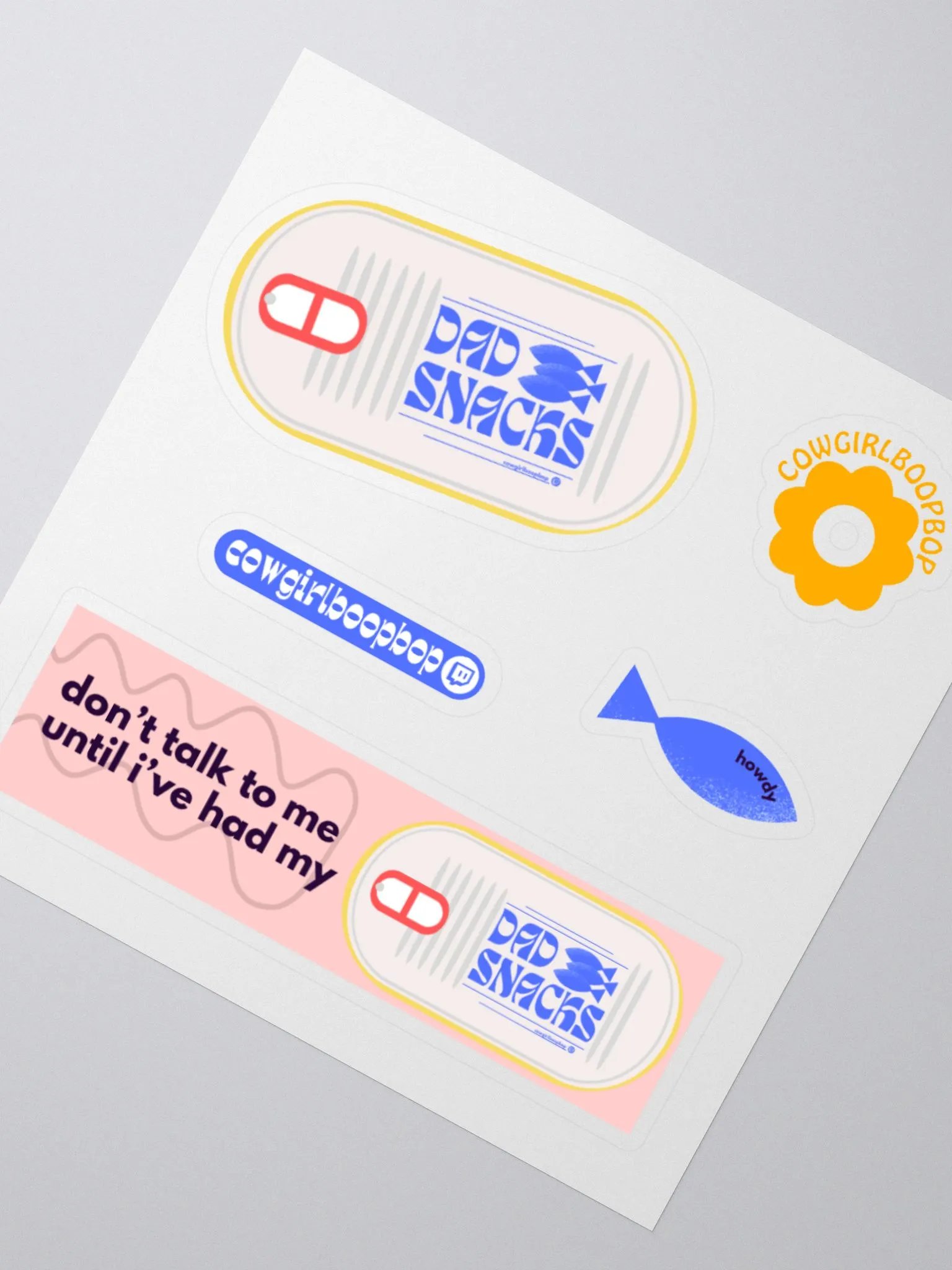 dad snack sticker pack product image (1)